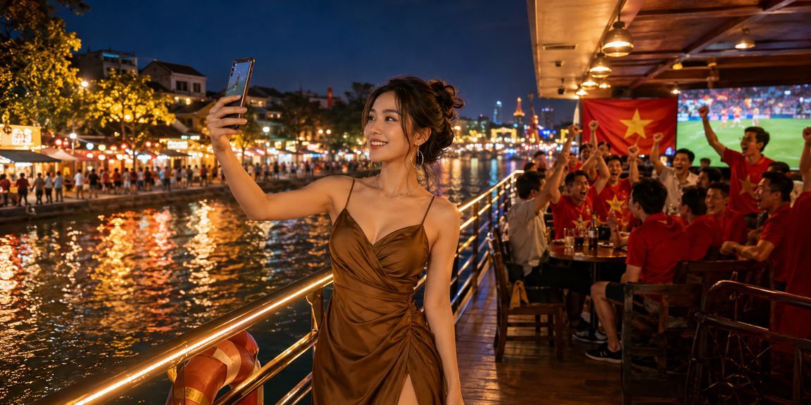 Người dùng Hà Nội trải nghiệm 45000 trên điện thoại tại quán cà phê