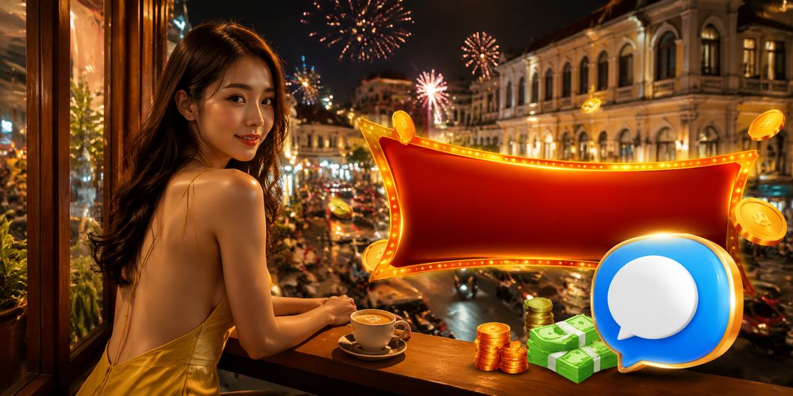 Người dùng TP.HCM kiểm tra thưởng cashback và ưu đãi jackpot tại quán cà phê trên điện thoại