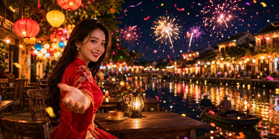 Người chơi thưởng thức cà phê và trải nghiệm casino trực tuyến tại Hội An
